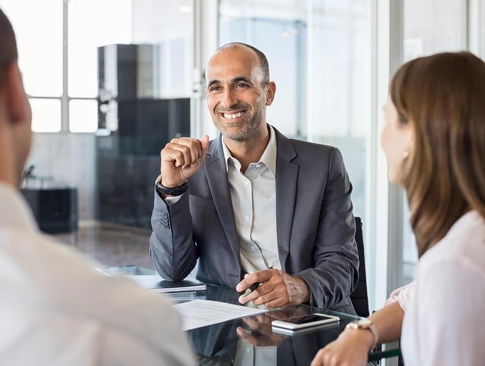 Accountant in Meeting with Client